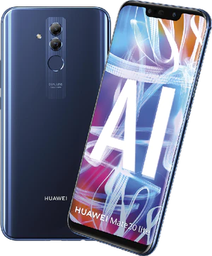 Huawei Mate 20 Lite blå oversikt