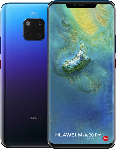 Huawei Mate 20 Pro twilight overzicht Huawei Mate 20 Pro twilight overzicht