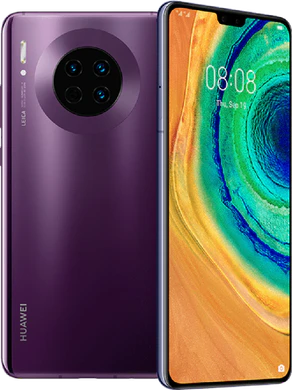 Huawei Mate 30 Pro paars overzicht