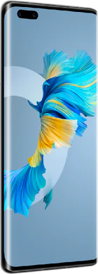 Huawei Mate 40 Pro zwart voorkant linkerzijkant
