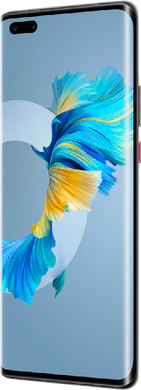 Huawei Mate 40 Pro zwart voorkant rechterzijkant