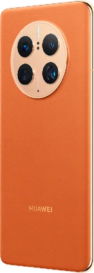 Huawei Mate 50 Pro oranje achterkant linkerzijkant