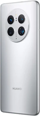 Huawei Mate 50 Pro zilver achterkant linkerzijkant