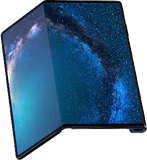 Huawei Mate X svart front half Öppnad