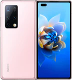 Huawei Mate X2 pink utanför Öppnad