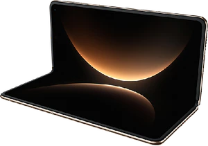 Huawei Mate X7 rood gedraaid half geopend