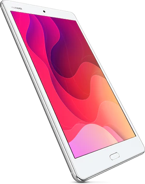 Huawei MediaPad m3 lite 8 blanc couverture côté gauche aslant