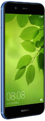 Huawei nova 2 blauw voorkant linkerzijkant