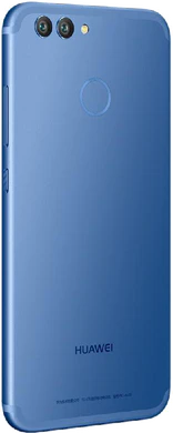 Huawei nova 2 blauw achterkant rechterzijkant