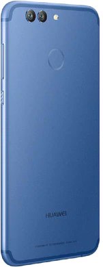 Huawei nova 2 plus blauw achterkant rechterzijkant