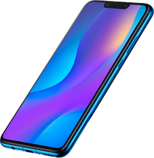 Huawei nova 3i paars voorkant rechterzijkant schuin