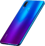 Huawei nova 3i paars achterkant linkerzijkant schuin