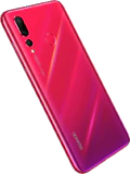 Huawei nova 4 rood achterkant rechterzijkant schuin