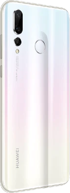 Huawei nova 4 wit achterkant rechterzijkant