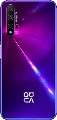 Huawei nova 5T violetti takapuoli