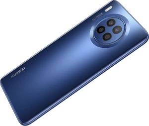 Huawei nova 8i blauw achterkant linkerzijkant schuin