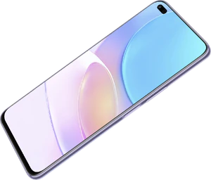 Huawei nova 8i zilver voorkant rechterzijkant schuin