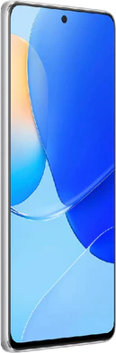 Huawei nova 9 SE wit voorkant linkerzijkant