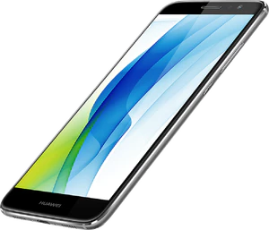 Huawei nova plus zwart voorkant rechterzijkant onderkant