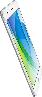 Huawei nova wit voorkant linkerzijkant schuin