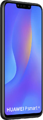Huawei p smart plus schwarz Vorderseite linke Seite