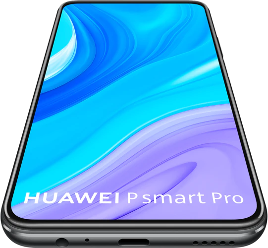 Huawei P Smart Pro zwart voorkant onderkant