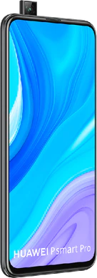 Huawei P Smart Pro noir couverture côté gauche ouvert