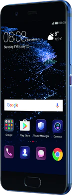 Huawei P10 azul tapa delantera lado derecho