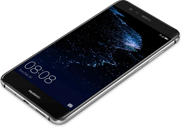 Huawei P10 lite copertina frontale lato destro in basso aslant