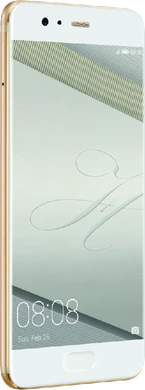 Huawei P10 Plus goud voorkant linkerzijkant