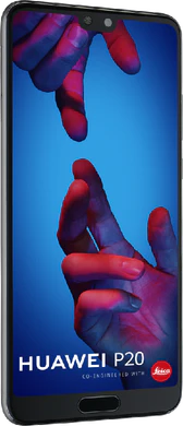 Huawei P20 black front left side