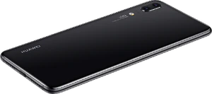 Huawei P20 black back tilted ed
