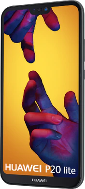 Huawei P20 lite black front right side