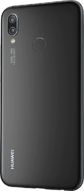 Huawei P20 lite black back left side tilted ed