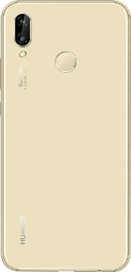 Huawei P20 lite back gold