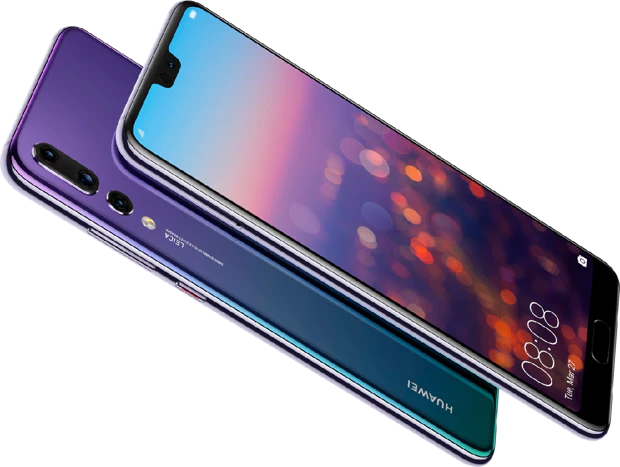 Huawei P20 Pro twilight paars overzicht Huawei P20 Pro twilight paars overzicht