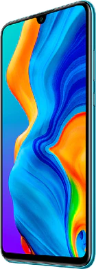 Huawei P30 lite blu copertina frontale lato destro