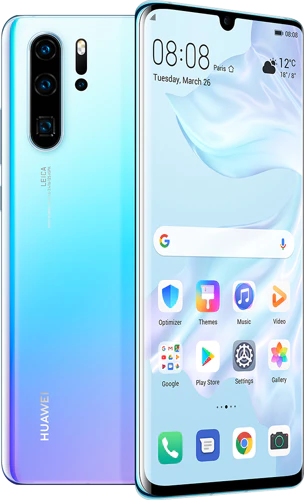 Huawei P30 Pro blauw overzicht Huawei P30 Pro blauw overzicht