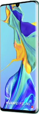 Huawei P30 Pro grønn foran høyre side