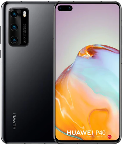 Huawei P40 zwart overzicht
