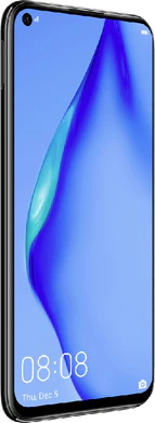 Huawei P40 lite zwart voorkant linkerzijkant