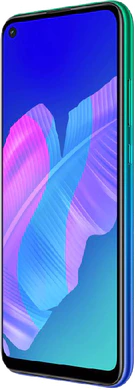 Huawei P40 Lite E grün Vorderseite rechte Seite