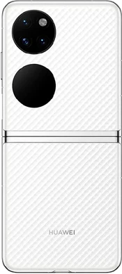 Huawei P50 Pocket white out side opened
