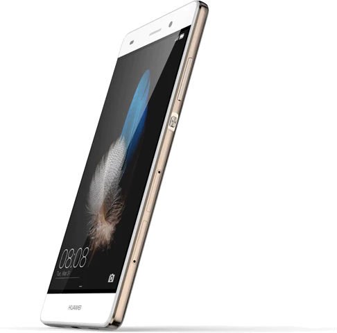 Huawei P8 Lite Dual Sim goud rechterzijkant schuin