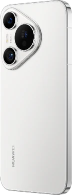 Huawei Pura 70 wit achterkant linkerzijkant