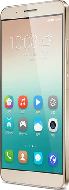 Huawei ShotX goud voorkant rechterzijkant schuin