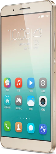 Huawei ShotX goud voorkant rechterzijkant schuin