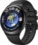 Huawei Watch 4 Active zwart voorkant rechterzijkant