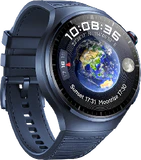 Huawei Watch 4 Pro blauw voorkant linkerzijkant