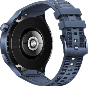 Huawei Watch 4 Pro blauw achterkant rechterzijkant